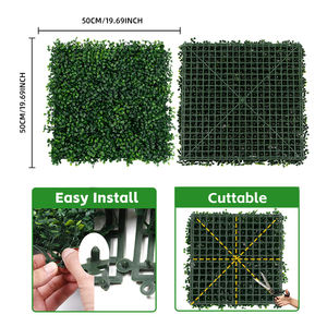 P4, товары с УФ-защитой, зеленые искусственные растения, искусственная трава, настенные панели для внутреннего наружного декора стен - Product Image 5