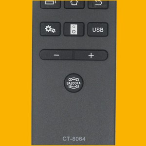 Télécommande à perles de cristal CT-8064 pour téléviseur LCD Toshiba 15,2x4,3x2,3cm, code roulant noir - Product Image 3