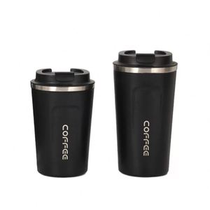 Gobelet à café classique en acier inoxydable mat, isolé sous vide, avec couvercle à clapet anti-fuite, écologique, portable, pour les voyages - Product Image 2