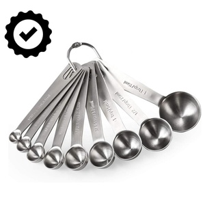 Premium Eco-Friendly Stainless Steel <b>Measuring</b> <b>Spoon</b> Set Stackable Design Dishwasher Safe for Kitchen Use - Product Image 1
