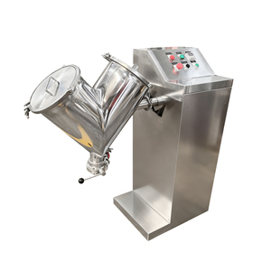 V-shaped Carbon Steel/SUS304/SUS316L Motor Mixer for Food Powder Granules; <b>Small</b> Vertical Multifunctional Mixing Machine - Product Image 1