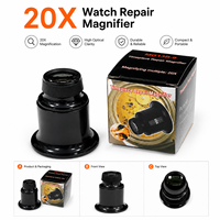 Wholesale 20X Glass Lens High Optical Clarity Durable Watch Repair Magnifier Portable Timepiece Inspection Tool for Distributors