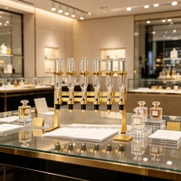 Support de table doré pour 6/12 bouteilles, machines de remplissage de parfum, distributeur de parfum, bar à parfum pour souvenirs aromatiques