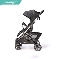 Poussette bébé pliable sur mesure en gros, légère, en aluminium, pour voyage, compacte, chariot de bébé pour avion