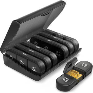 New Product wholesale Plastic Pill Storage Cases Weekly Portable Travel Medicine Box Pill Box