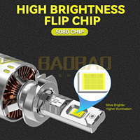 BB2386 Phare LED de voiture H19 H4 H7 H11 H8 9005 Blanc 6000K Longue durée de vie Économie d'énergie pour berline SUV camionnette Service OEM