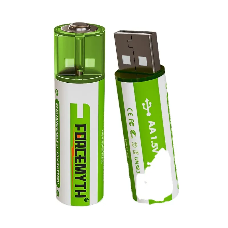 USB sạc pin USB sạc AA 1.5V sạc nhanh USB sạc 1500mwh chu kỳ tái sử dụng cho chuột Mike