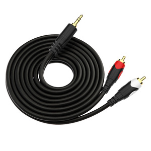 สายสัญญาณเสียง 3.5 มม. ถึง Dual RCA ยาว 60 ม. สำหรับเชื่อมต่อโทรศัพท์มือถือกับลำโพงแอมพลิฟายเออร์ - Product Image 2