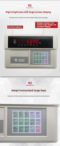 Yaohua scala digitale <span class=keywords><strong>A9</strong></span> serie indicatore elettronico di pesatura con stampante - Product Image 4