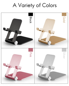 Soporte para teléfono móvil de Metal negro, bolsillo plegable ajustable, mini Escritorio de Metal, soporte para teléfono móvil, soporte para regalo de recuerdo - Product Image 6