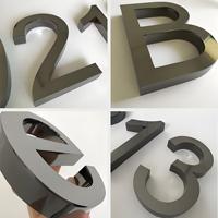Letrero Metálico Comercial Personalizado, Logotipo 3D de Acero Inoxidable con Protección IP65 a Prueba de Agua y Fácil Instalación para Publicidad Comercial
