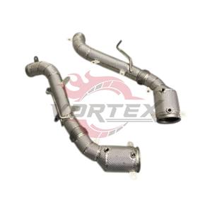 ท่อแคทดาวน์ไพพ์แบบไหลสูง Vortex 304 สำหรับ McLaren 600LT 650S 675LT 570S MP4-12C ปี 2011–2023 พร้อมแผ่นกันความร้อน ไม่แสดงไฟเตือน Check Engine - Product Image 2