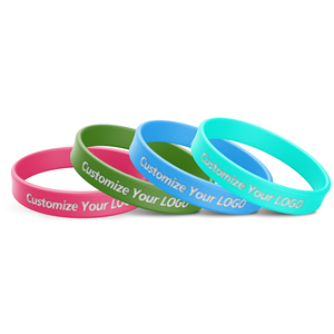 Eco Friendly Promotional Silicone Rubber Colorful Adjustable Custom Logo Thin Debossed Soft Printed Wristband