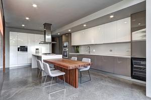 Campione gratuito mobili per la casa moderna cucina estensibile in <span class=keywords><strong>legno</strong></span> da pranzo Bar bancone isola <span class=keywords><strong>tavolo</strong></span> con armadio di stoccaggio - Product Image 6