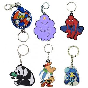 Cartoon Rubber Car Keychains With Metal <b>Rings</b> Non Toxic Soft PVC Keyrings For <b>Kids</b> And Gifts - Product Image 3