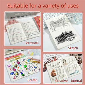 دفتر ملاحظات سميك بـ 96 ورقة مخيطة، ورق أوفست، دفتر فارغ للرسم والكتابة اليومية للطلاب - Product Image 3