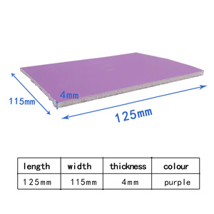 15 Uds púrpura 115*125mm esponja papel de <span class=keywords><strong>lija</strong></span> 400 <span class=keywords><strong>600</strong></span> 800 almohadilla abrasiva de grano para pintura de coche parachoques piezas de plástico pulido <span class=keywords><strong>agua</strong></span> seca OEM - Product Image 4