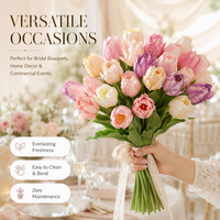 Fleurs artificielles en PU Joho Parrot Tulip en gros OEM ODM Offre de vente en gros Fournisseur d'usine Importateur Commande