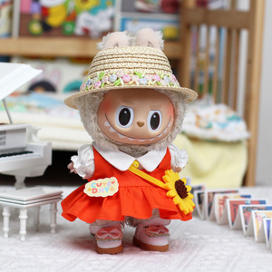 Ensemble de vêtements pour poupée Labubu, tenue simple et élégante en trois pièces avec chaussures pour poupées en vinyle de première et troisième génération - Product Image 3