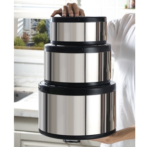 Set di 3 Contenitori Termici per Alimenti dal Design Moderno, Ecologici, per Uso in Cucina e Ristoranti, Ideali per il Ritorno a Scuola - Product Image 1