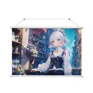 Genshin Impact Taille personnalisée Rouleau mural en bois Rouleau suspendu Intérieur Extérieur Anime Bannière Anime Poster suspendu otuka - Product Image 2