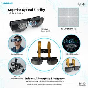 双眼鏡型透視光学モジュール デュアル0.49インチマイクロOLED、>41 °   AR近眼ディスプレイ統合用FOV、0D～-5D視度 - Product Image 5