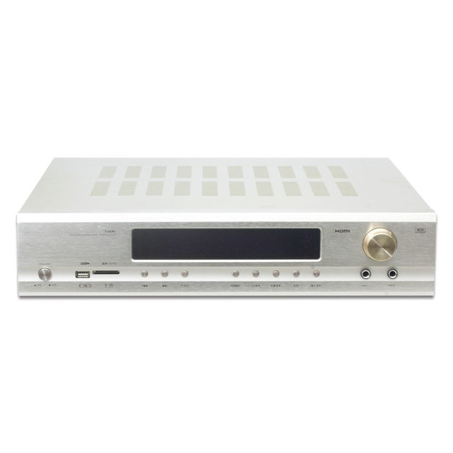 Professional 5.1CH Home Theater AV Receiver 4K Audio Amplifier with USB SD FM Radio for Surround Sound System