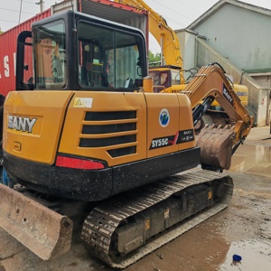 Excavadora de Orugas Usada Original SANY SY55C de Segunda Mano, Miniexcavadora de 5 Toneladas con Motor y Bomba en Buen Estado, Venta Inmediata - Product Image 2