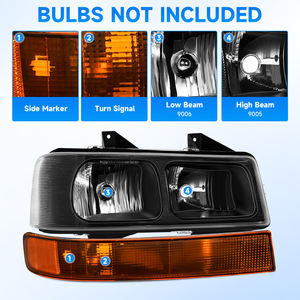 Горячая распродажа: Фара в сборе для <span class=keywords><strong>Chevrolet</strong></span> Express 2003-2022 | Фары для GMC Savana 1500 2500 3500 - Product Image 2