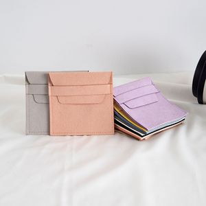 Pochette carrée en microfibre de velours pour bijoux, avec rabat, anti-poussière, pour bagues et colliers, emballage général - Product Image 2