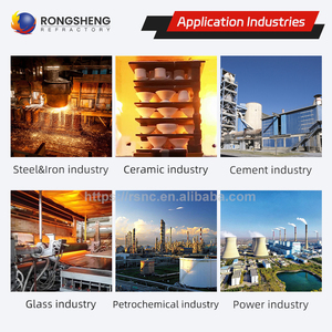 Rongsheng gạch chống cháy Trọng lượng nhẹ gạch alumina chịu lửa cách nhiệt gạch cho lò gốm - Product Image 4