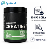 Créatine Monohydrate Micronisée Pure en Gros 200 Mesh, Étiquettes Personnalisées en Vrac, OEM, Poudre de Créatine 300 Grammes Sans Arôme