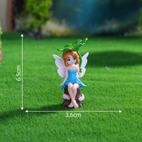Figurines de fées miniatures, petites fées fleuries, mini-ornements d'elfes pour jardin de fées DIY, pot de fleurs, bonsaï, micro-paysages décoratifs