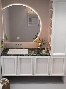 Wall-Mounted <strong>Bathroom</strong> Vanity Cabinet with Ceramic Basin Smart Mirror &amp; Modern Sink Combo for Sleek Hotel Use <strong>Bathroom</strong> <strong>Design</strong> - Product Image 4