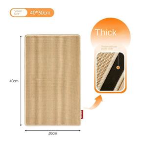 고급 고양이 긁는 매트 긁힘 방지 멀티 사이즈 수직 벽걸이 형 사이잘삼 부스러기-무료 애완 동물 장난감 실내 고양이 긁힘 침대 - Product Image 6