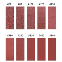 Ensemble de rouleaux de papier de verre haute dureté 0.98*984.25 pouces multi-rouleaux assortis 150-600 papier en caoutchouc de corindon abrasif 1mm OEM moyen
