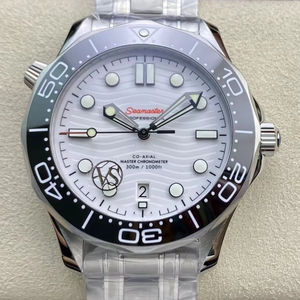 Reloj Mecánico de Lujo, Super Calidad, Resistente al Agua, 42mm, Movimiento VS Factory 8800, Bisel de Cerámica Negra, Blanco, Diver, 300M - Product Image 1