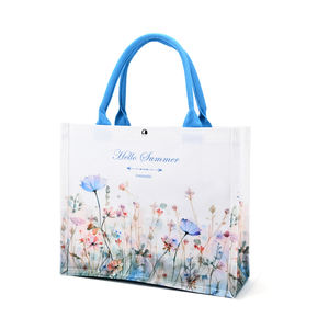 Borse Tote in Tela 3D Ecologiche Personalizzabili, Pre-Lavate con Logo Arabo, Fondo con Corda e Soffietto, Design Personalizzabile, Consegna Rapida - Product Image 1