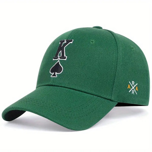 Casquette de baseball Snapback tendance Hip Hop Street avec lettre K, broderie poker, pour le golf, les sports de plein air et les loisirs, style Dad Hat classique - Product Image 2