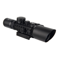 Lunette de chasse étanche avec viseur laser rouge 20 mm, réglable, 3-10x42, lentilles multicouches, réticule en alliage d'aluminium