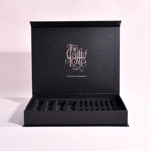 Custom Magnetic Closure Book Shape <b>Box</b> Package Cardboard Cosmetic Case Perfumes <b>Bottles</b> Kit Packaging Gift <b>Box</b> With Foam Insert - Product Image 5