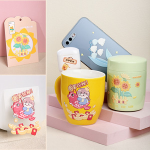 สติกเกอร์การ์ตูน 3 มิติ PVC กันน้ำ พิมพ์ลายนูน สำหรับเคสโทรศัพท์ สติกเกอร์ตกแต่ง DIY ของขวัญส่งเสริมการขาย - Product Image 3