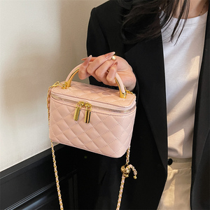 Sac à main de luxe nouveau design type boîte pour <span class=keywords><strong>femme</strong></span>, sac à bandoulière en cuir PU, sac de soirée, sac à bandoulière, vente chaude d'usine, portefeuille zippé pour <span class=keywords><strong>femme</strong></span> - Product Image 3
