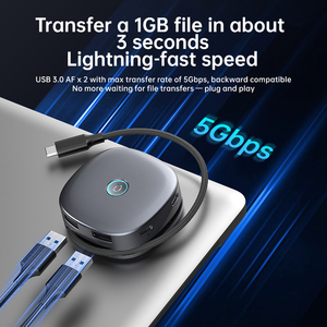 แท่นวางแม่เหล็กแบบขายส่ง 7-in-1 อเนกประสงค์ พร้อมช่องต่อ USB แยกสัญญาณ รองรับการอ่านการ์ด และฟังก์ชั่นปิดหน้าจอเพียงคลิกเดียว - Product Image 3