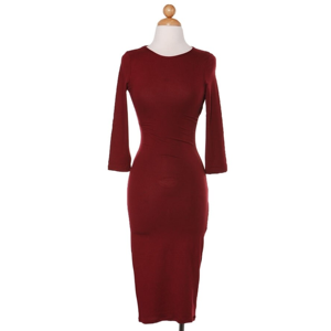 TD abito Midi essenziale da sogno bordeaux per abiti da carriera essenziali - Product Image 2