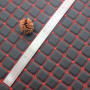 キルティング自動車用CueroPVC Rexine合成皮革フェイクカー張りレザーファブリックカーシート用 - Product Image 6