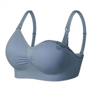 Maternity Non-Marking <strong>Breastfeeding</strong> <strong>Bra</strong> <strong>Breastfeeding</strong> Adjustable Gathered Thin Section Nursing <strong>Bra</strong> - Product Image 2