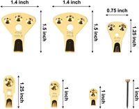Kit de suspension d'images robuste de 125 pièces avec clous pour cloisons sèches, bois, toiles et décoration intérieure, capacité de 10 à 100 lb
