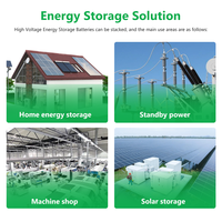 Sistem Baterai Lithium Tumpuk BR SOLAR 100ah 10.24KWH Sistem Penyimpanan Energi Rumah All-in-one ESS