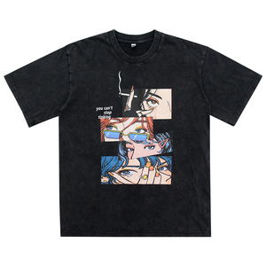 <span class=keywords><strong>T</strong></span>-<span class=keywords><strong>shirt</strong></span> oversize délavé 2026 pour homme - <span class=keywords><strong>T</strong></span>-<span class=keywords><strong>shirt</strong></span> en coton de haute qualité avec motif anime <span class=keywords><strong>japonais</strong></span>, style hip-hop <span class=keywords><strong>streetwear</strong></span>, coupe ample - Product Image 1